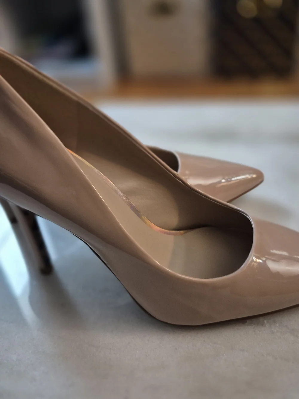 Mix No. 6 Blush Patent Pointed-Toe Pumps